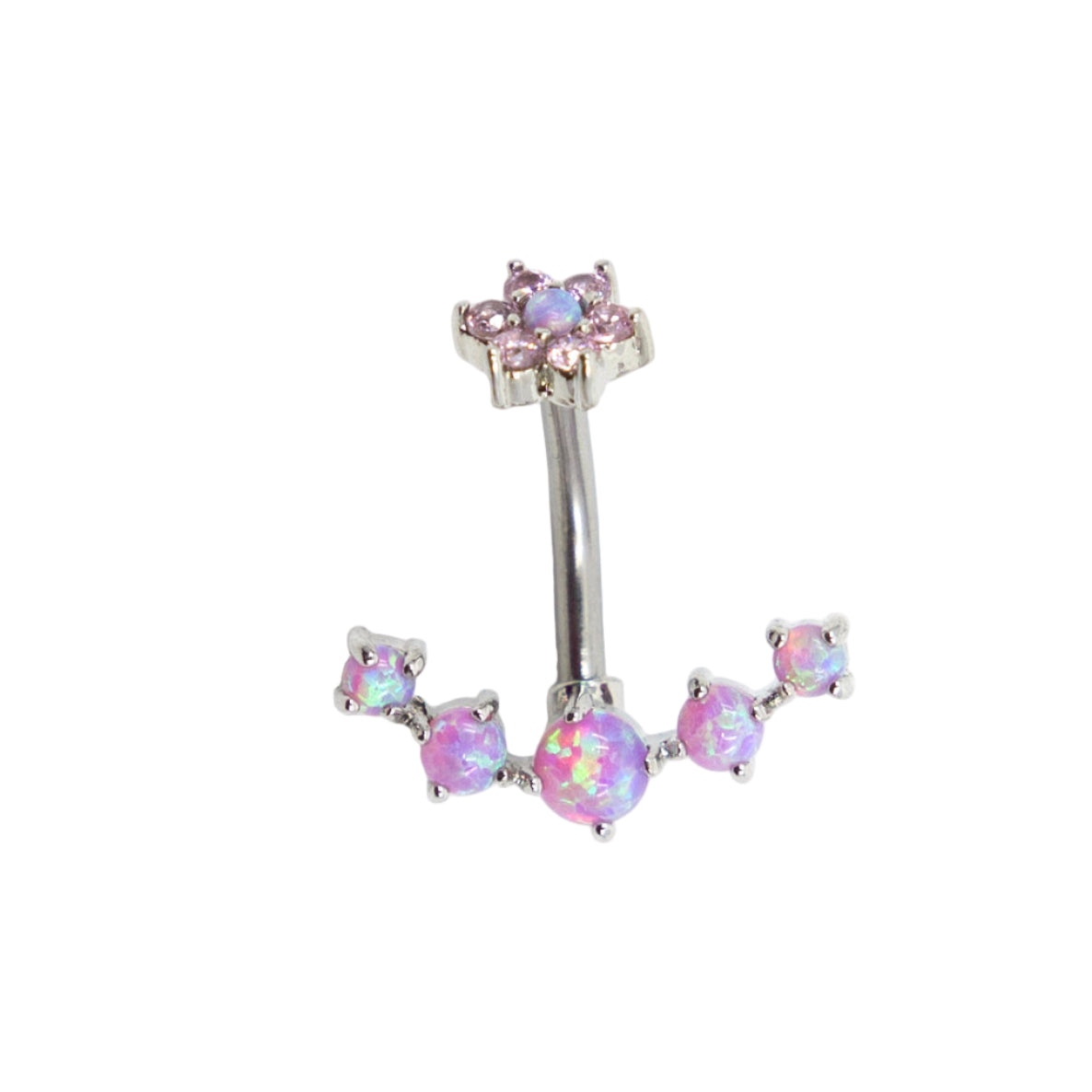 Gem Anchor Navel Bar