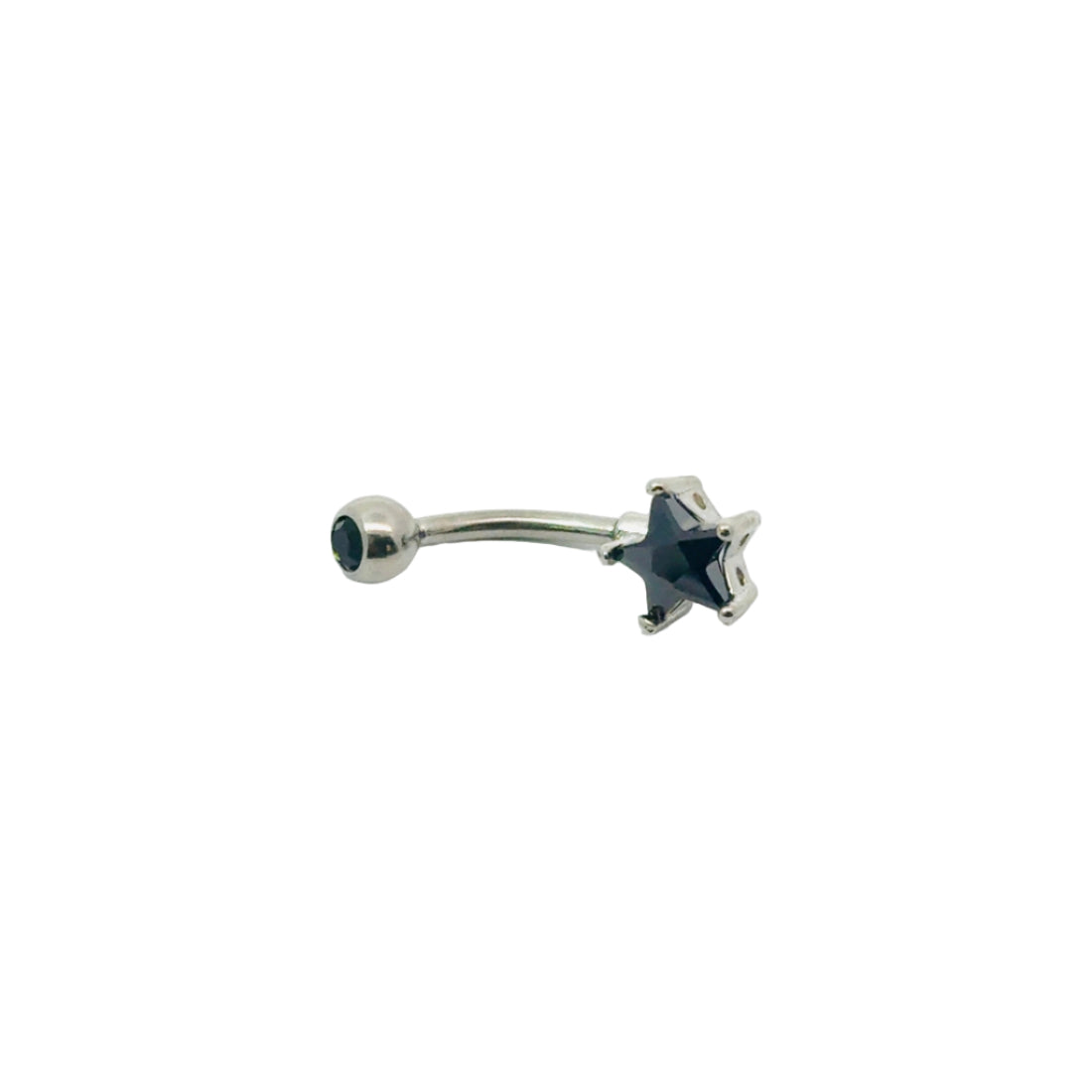 Crystal Star Navel Bar