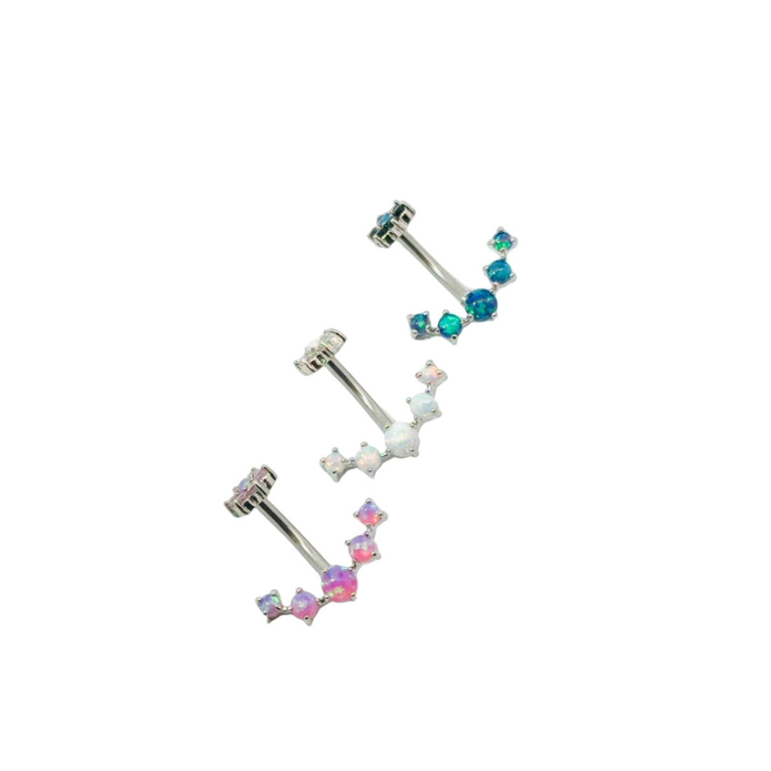Gem Anchor Navel Bar