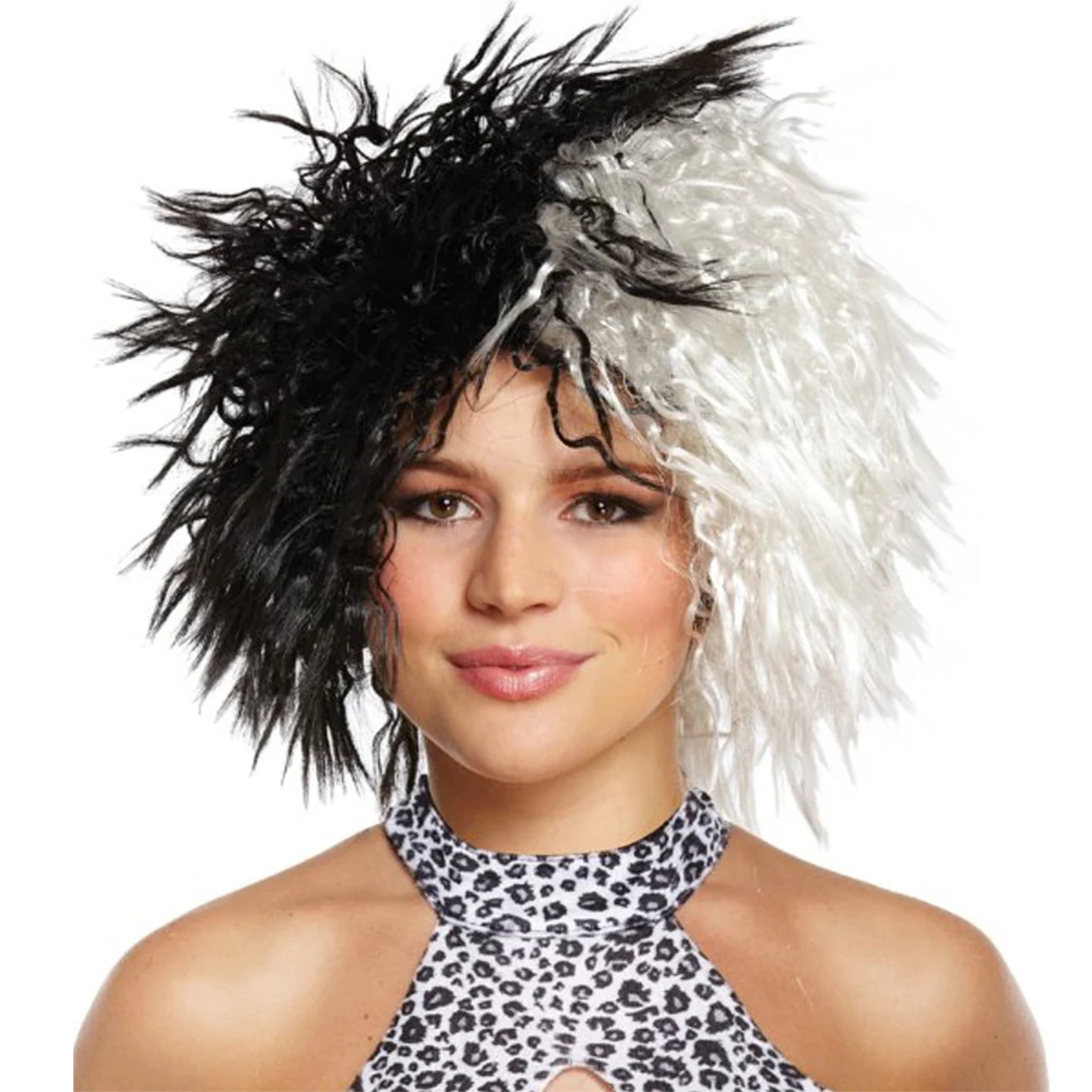 101 Dalmatians Cruella Black and White Wig