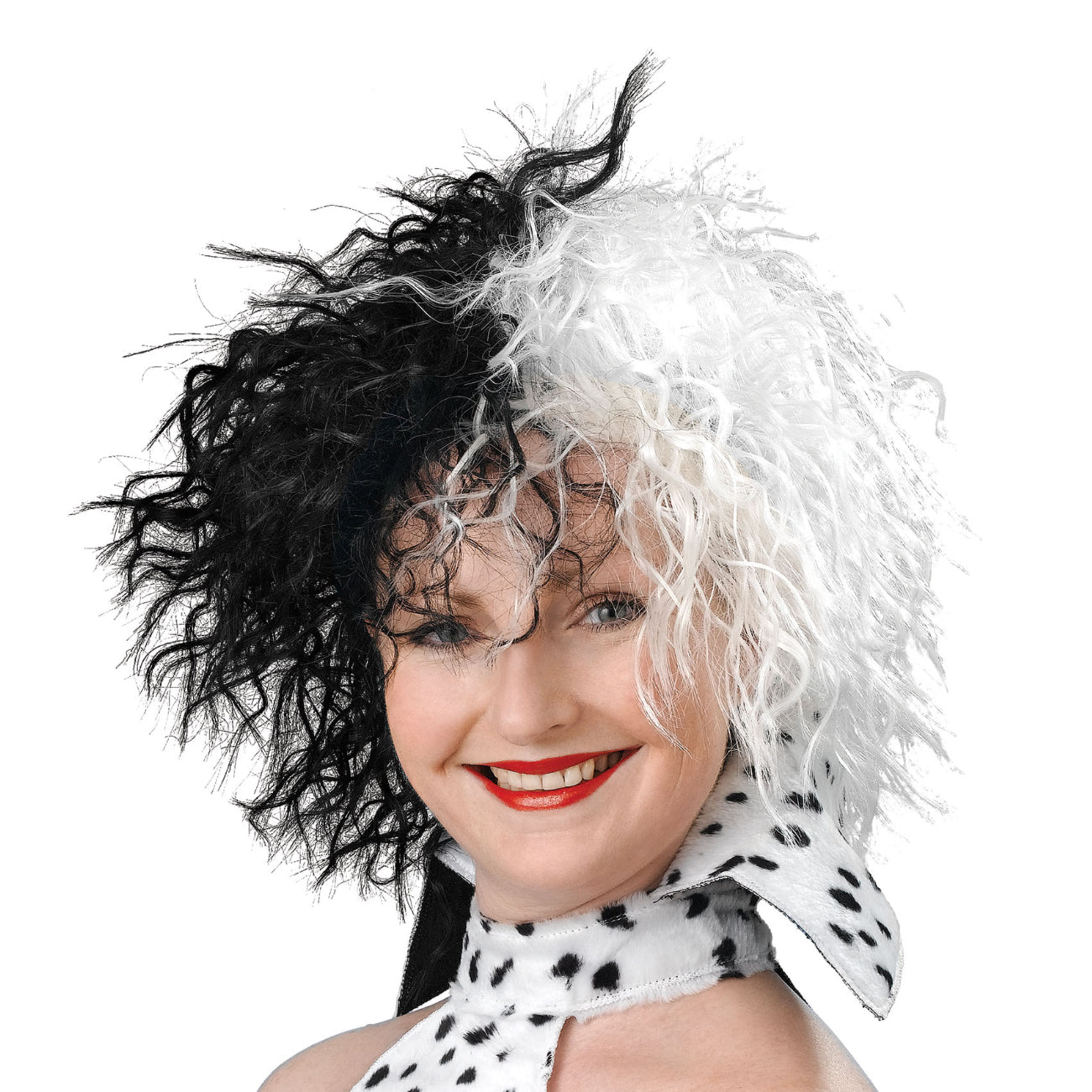 101 Dalmatians Cruella Black and White Wig