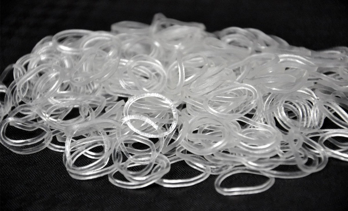 Hair Tools Rubber Bands Black or Clear 300pcs