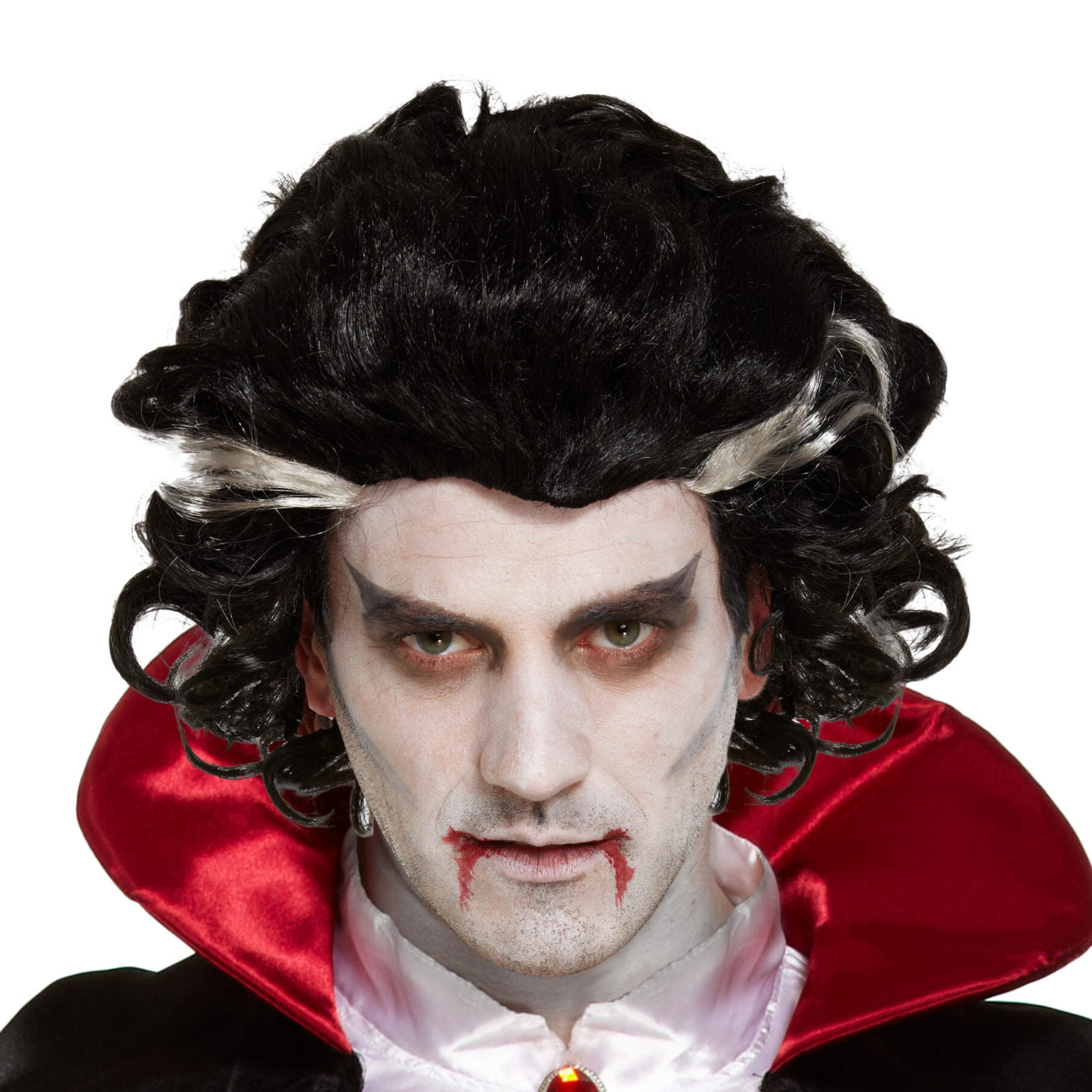 Classic Black and White Vampire Wig