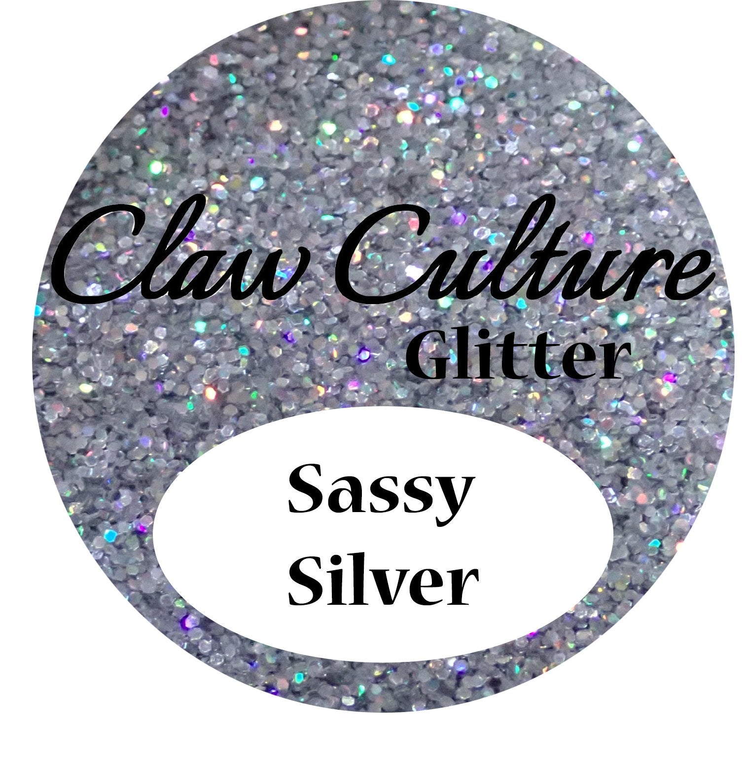 Nail Glitter Sassy Silver - beauty spot warehouse