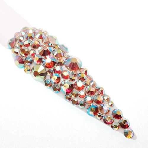 Amber Rainbow Genuine Italian Cristallo nail stones - beauty spot warehouse