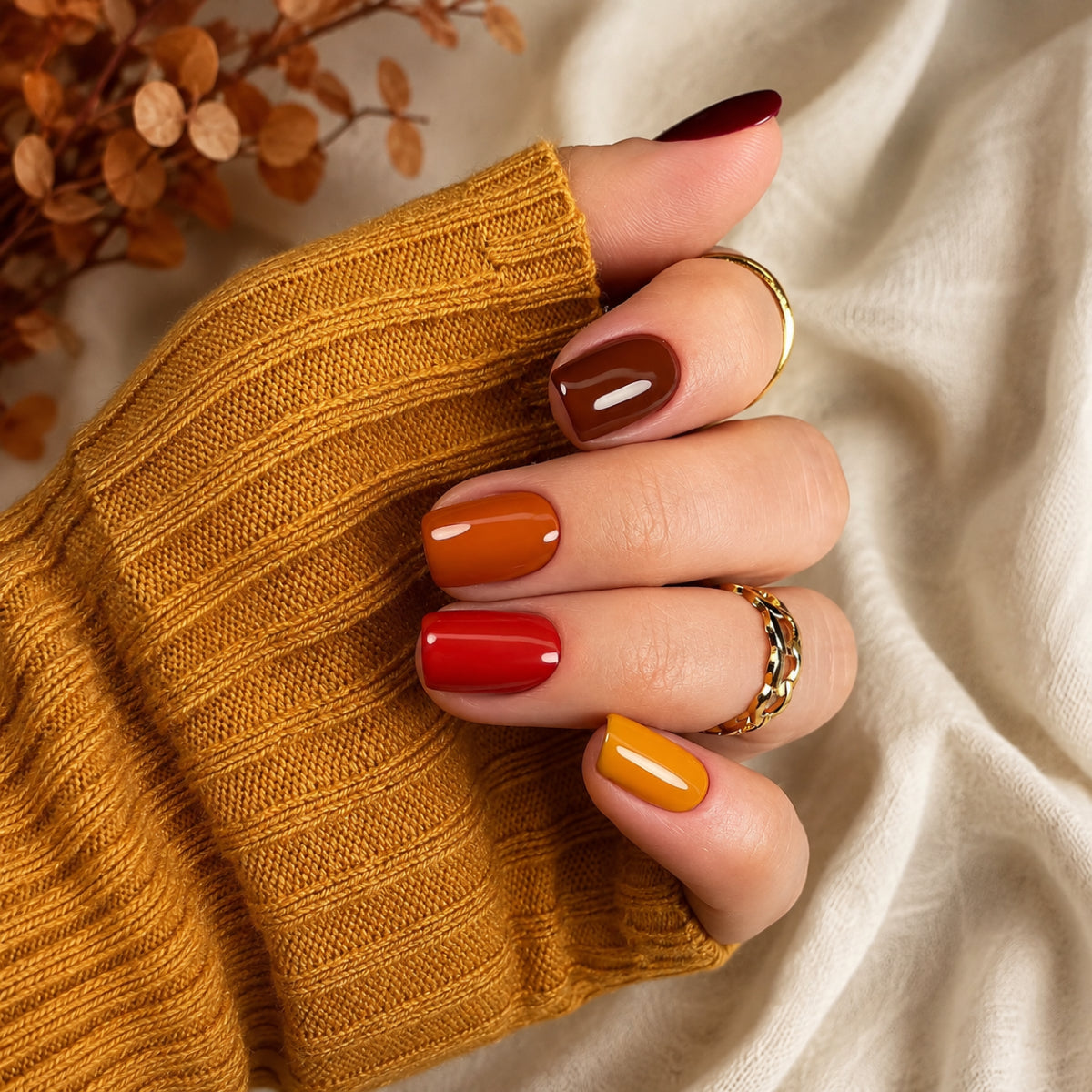 Cosy Autumn Nail Inspiration: Seasonal Shades, Sparkle & Spooky Details
