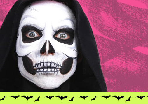 How to Paint a Skull & a Zombie Face with Face Paint