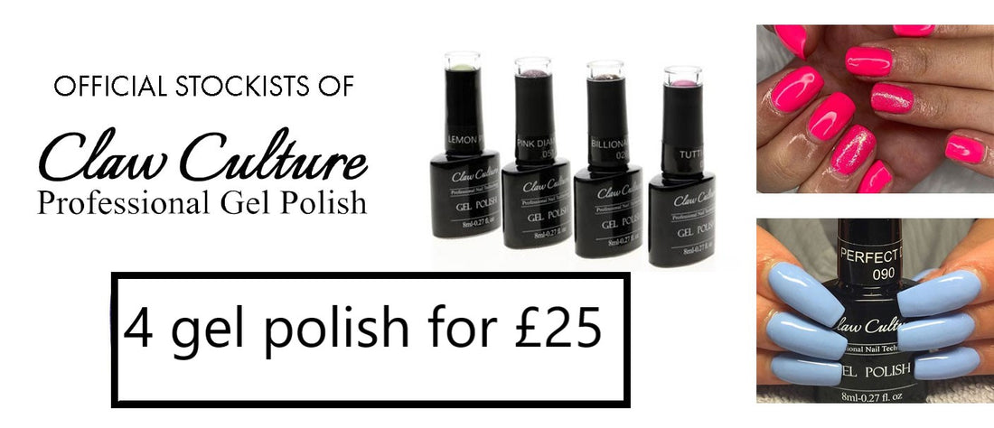4 for £25 Claw Culture gel polish