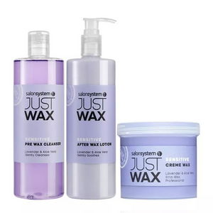 Salon System Just Wax Sensitive Waxing Bundle Pre & After Wax