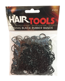 Hair Tools Black Rubber Bands- 300pk