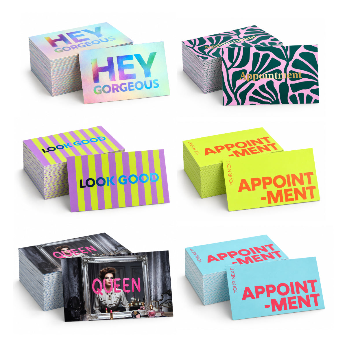 Appointment Cards 100pck - Various Designs