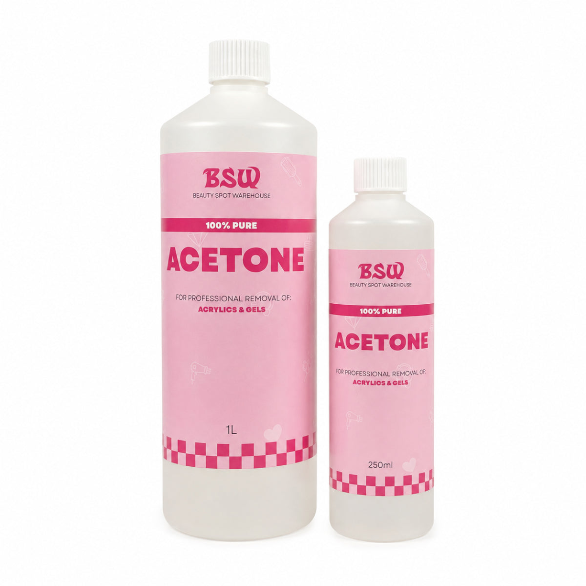 BSW Acetone 250ml & 1L Bottles