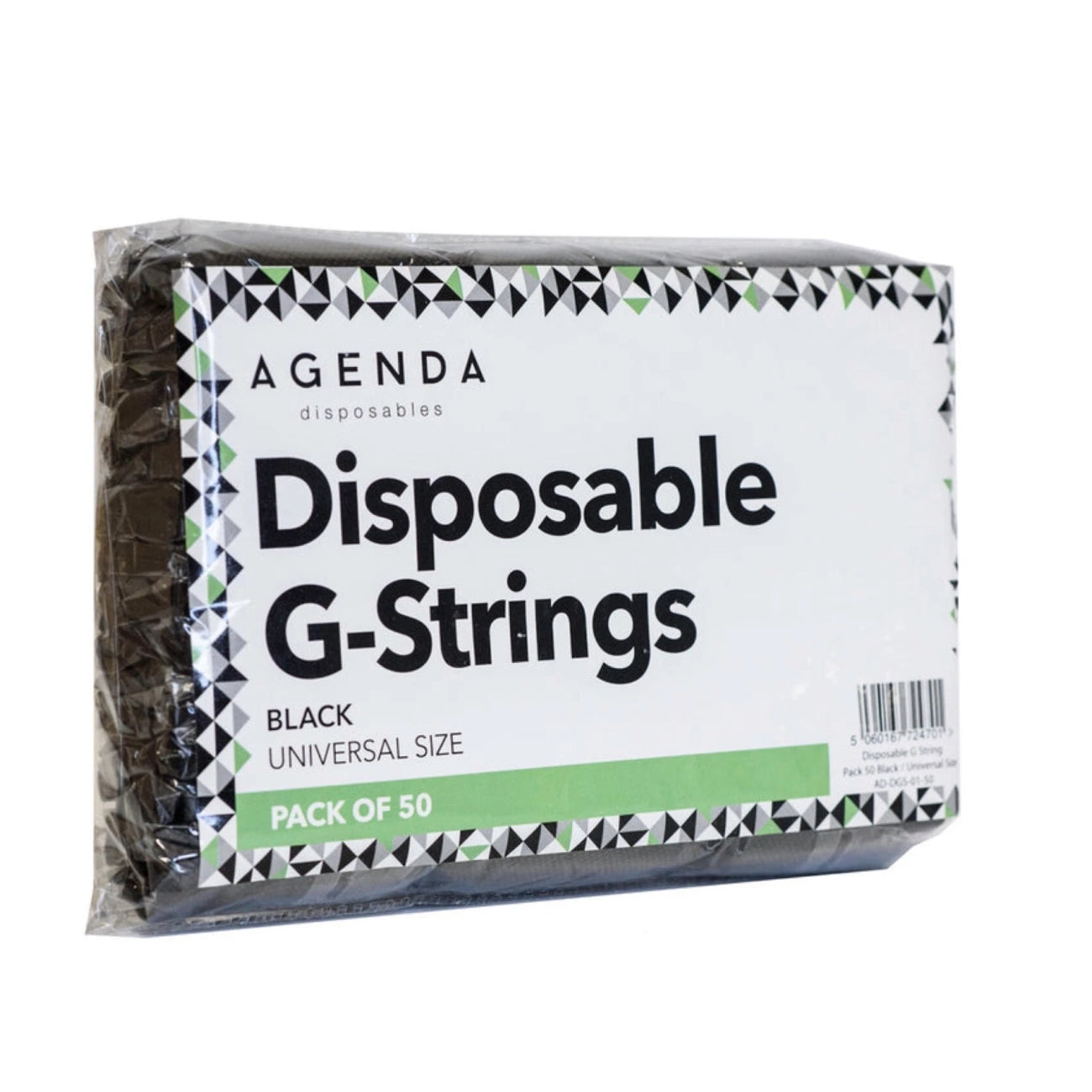 AGENDA Disposable G Strings Tanning Black 50pk