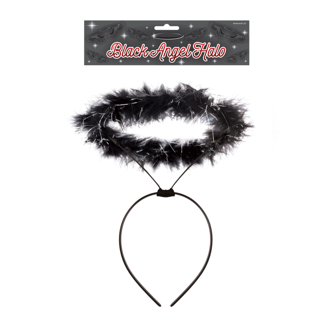 Black Feather Angel Halo Headband