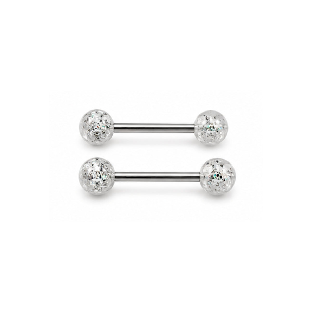 2 Pack Coloured Barbells 12mm & 14mm Tongue & Nipple  Bars