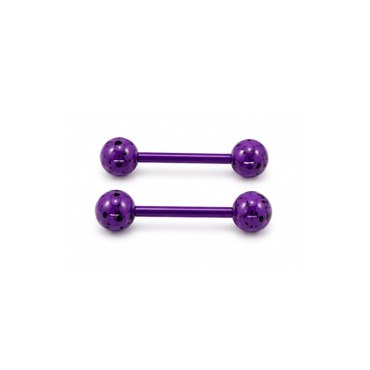 2 Pack Coloured Barbells 12mm & 14mm Tongue & Nipple  Bars