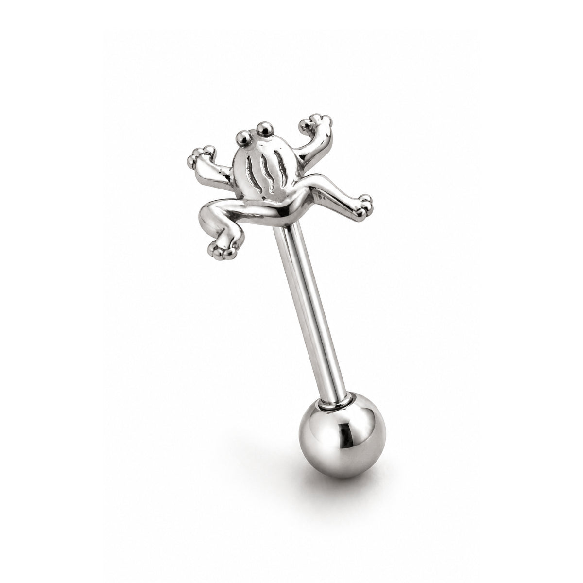 Frog Shaped Barbell 14mm Tongue Bar