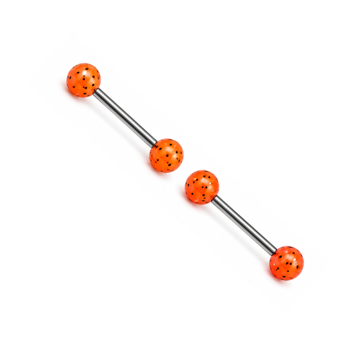 Speckled Ball Coloured Barbells 2 Pack - 12mm & 14mm