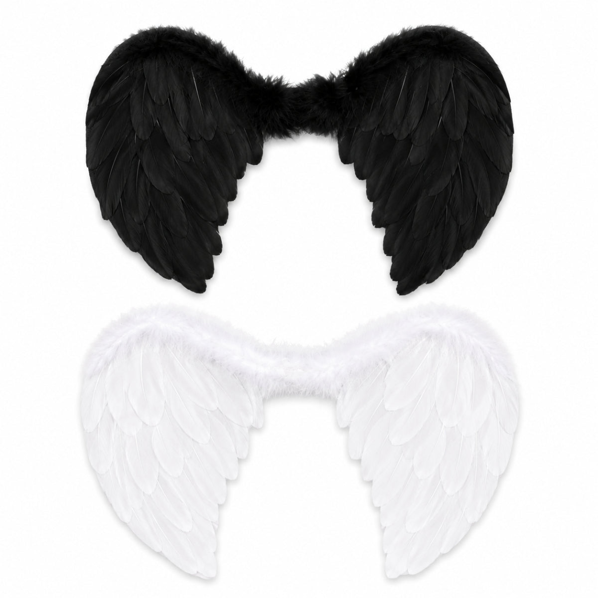 Halloween Feathered Wings Black or White