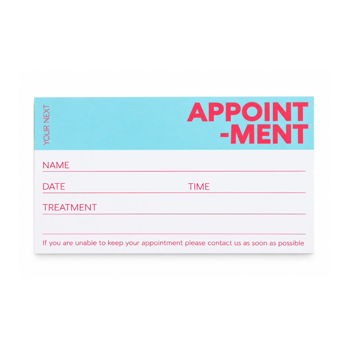 Appointment Cards 100pck - Various Designs