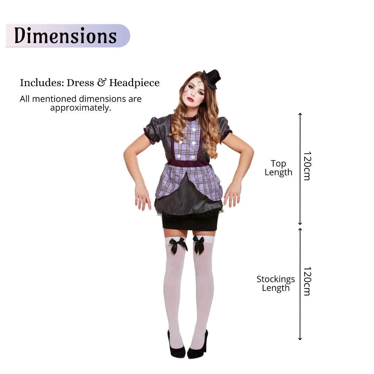 Adult Broken Doll Costume