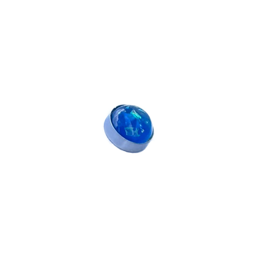 Dome Opal Glitter Dermal Anchor Topper 1.6mm Thread