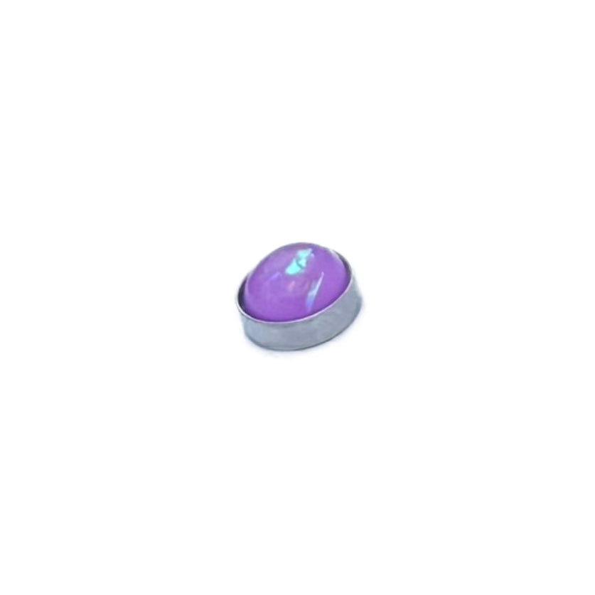 Dome Opal Glitter Dermal Anchor Topper 1.6mm Thread