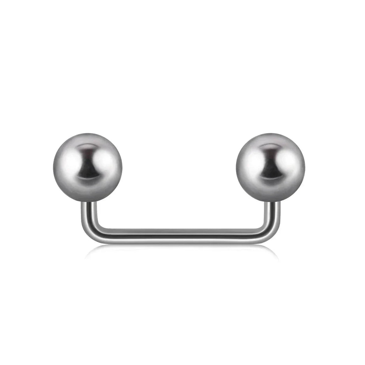Silver Titanium Ball Surface Bar - Implant Grade Titanium 10mm
