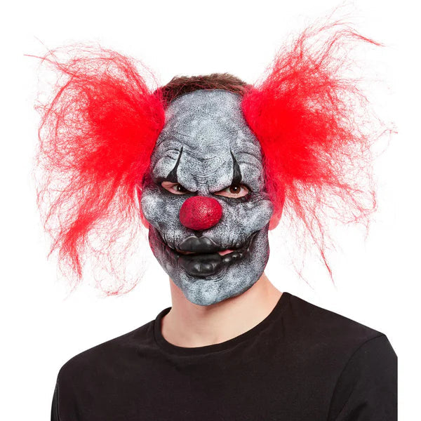 Smiffys Dark Clown Mask with Hair