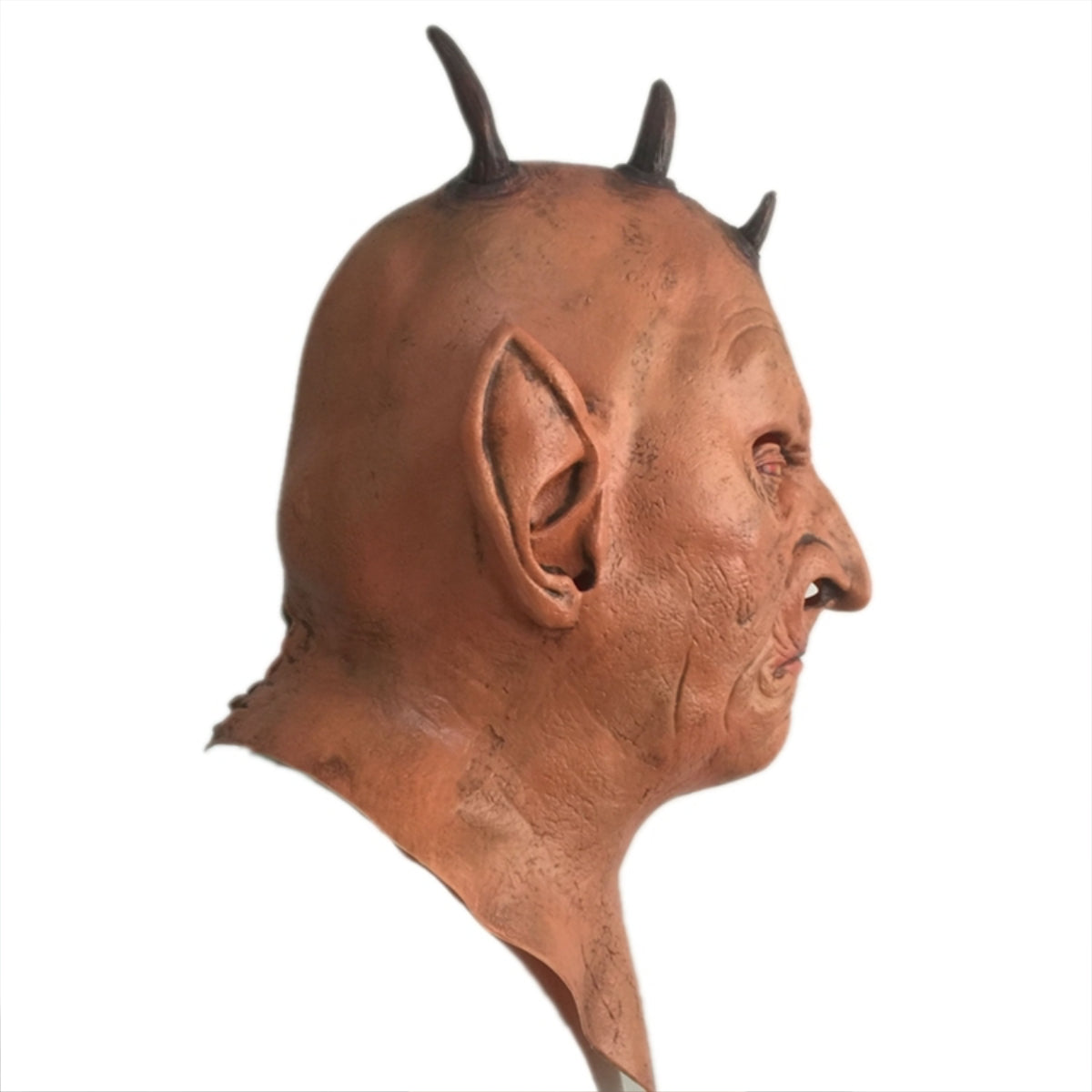 Devil Over the Head Latex Mask