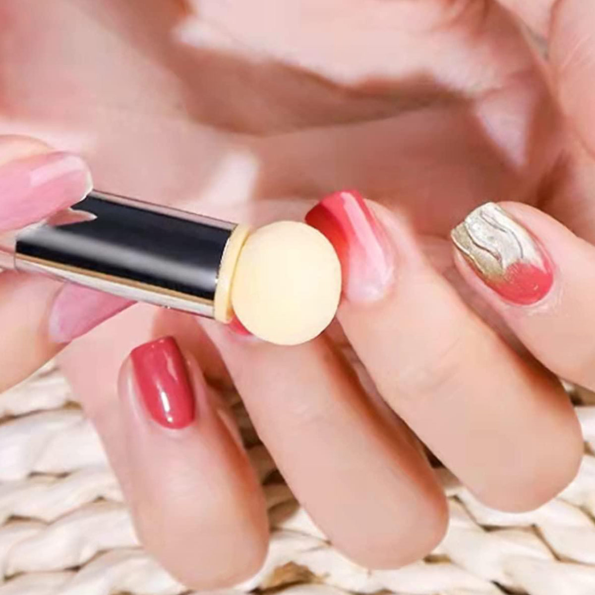 Double Ended Blender Nail Sponge Pen