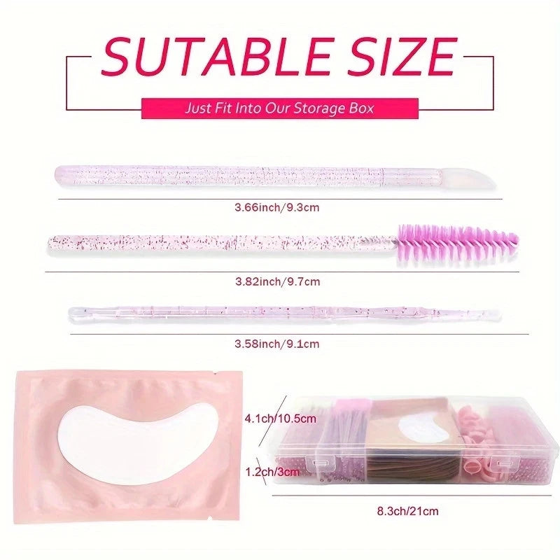 Eyelash Extension Kit for Beginners 100 PCS