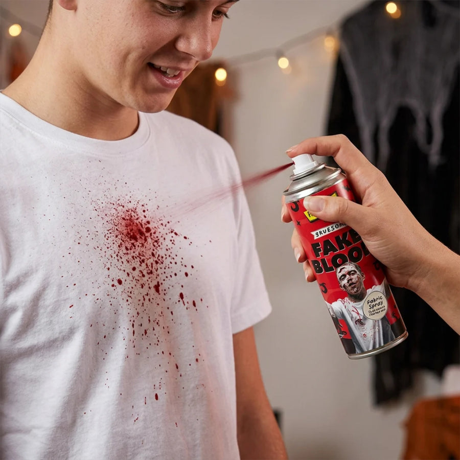 Fangtastic Halloween Gruesome Fake Blood Fabric Spray