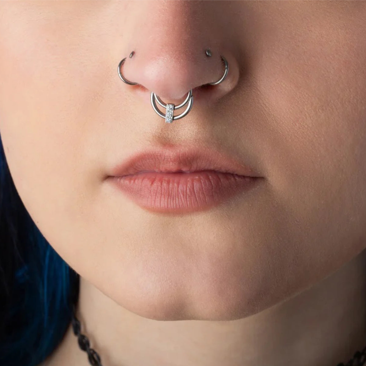 8mm & 10mm Hinge Ring - Gold, Silver, Black & Blue Body Jewellery