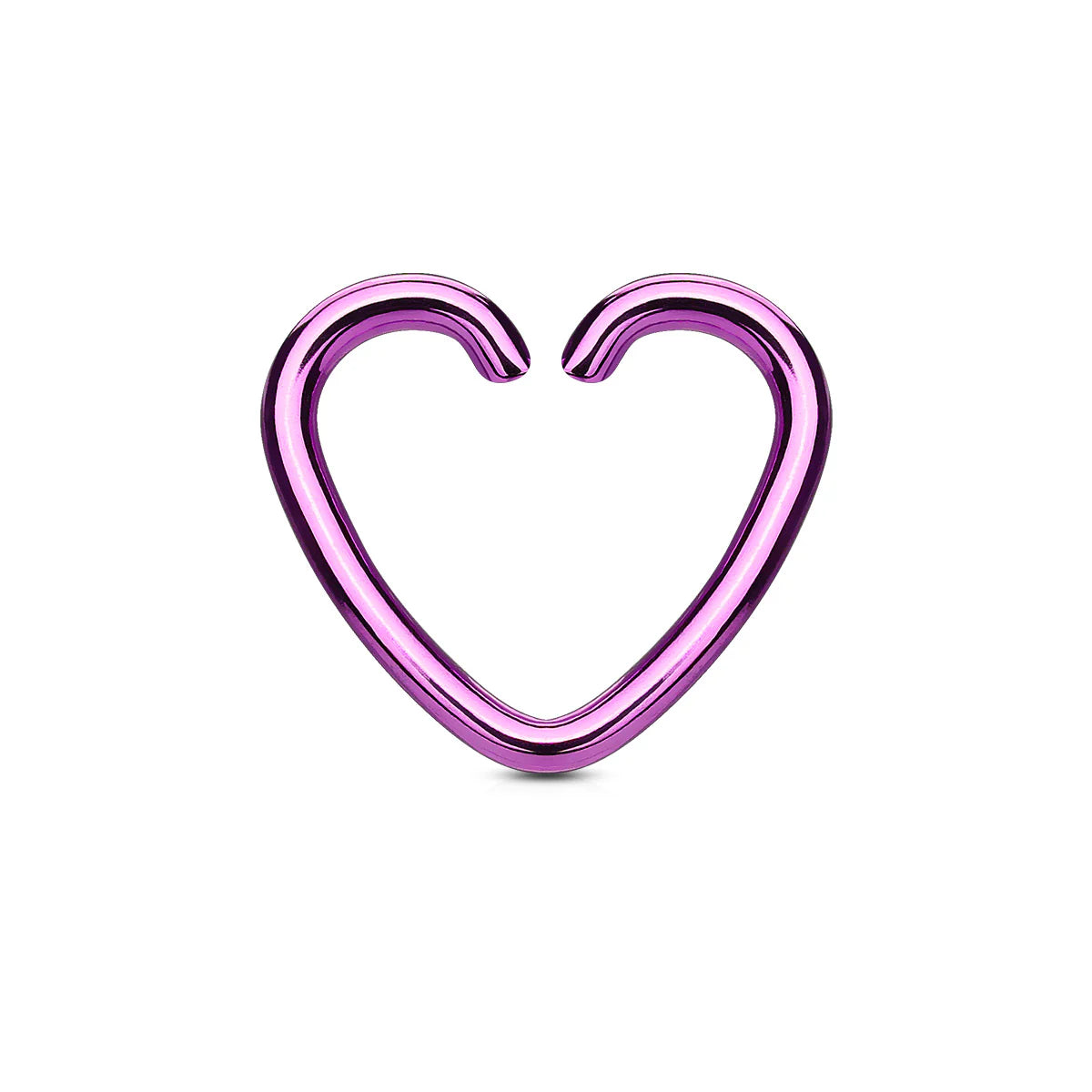 Heart Shape Continuous Daith Ring 3 Pack