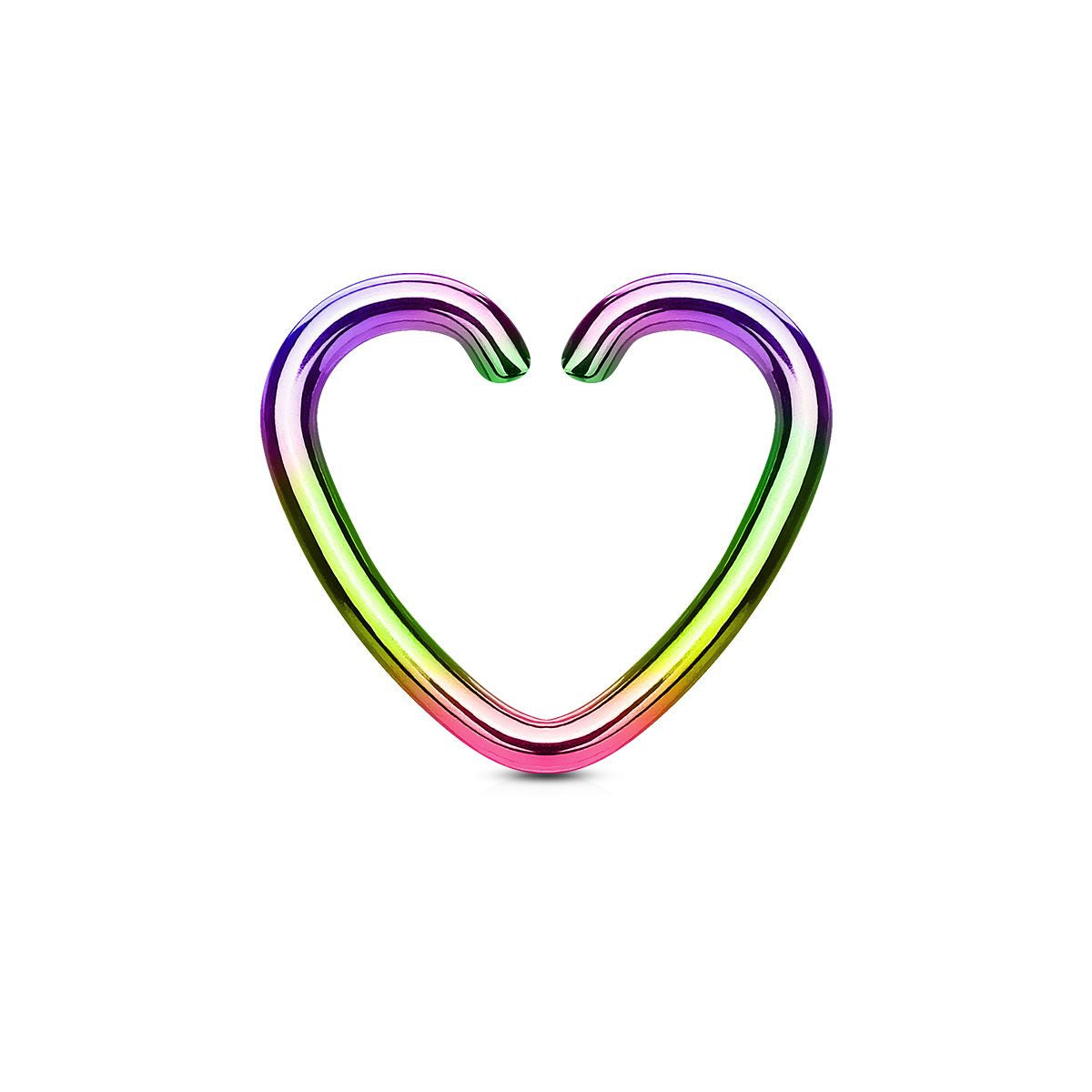 Heart Shape Continuous Daith Ring 3 Pack