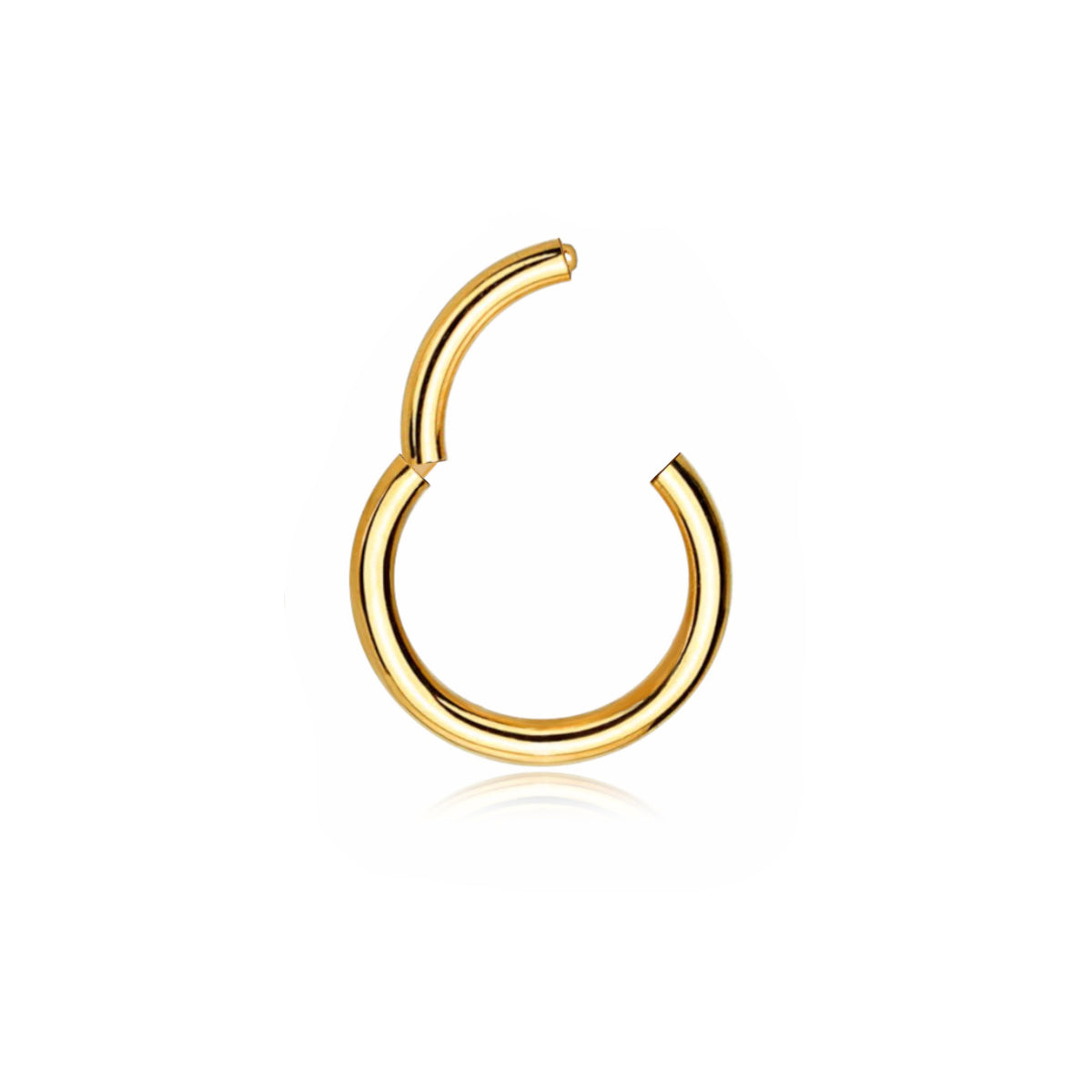 8mm & 10mm Hinge Ring - Gold, Silver, Black & Blue Body Jewellery