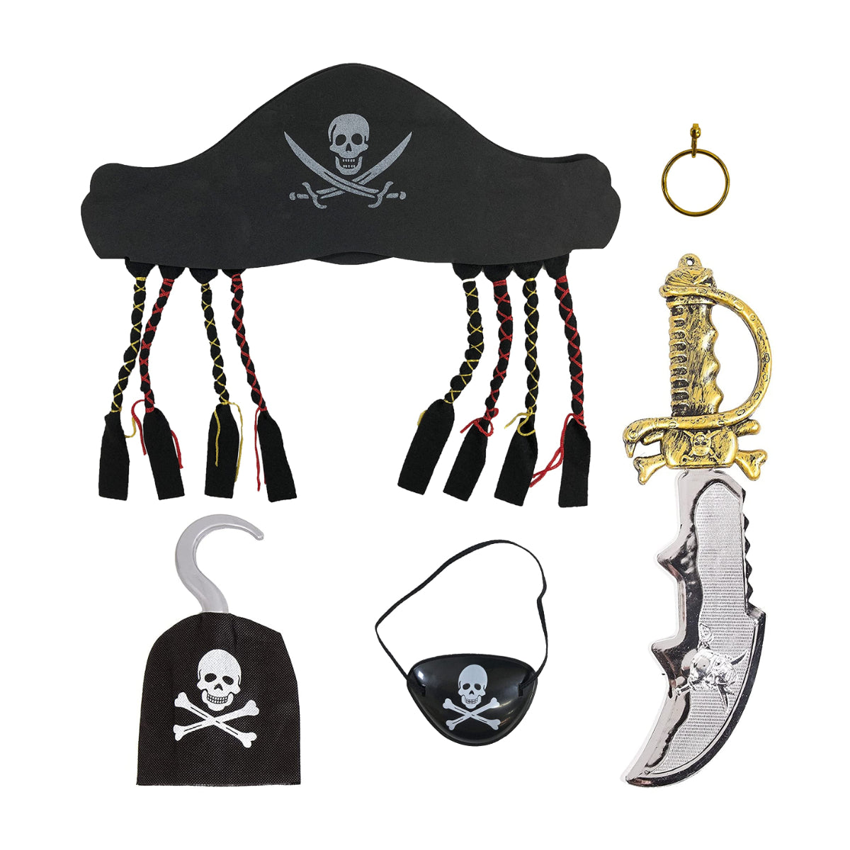 Captain Jack Henbrandt Pirate 5 Piece Prop Set