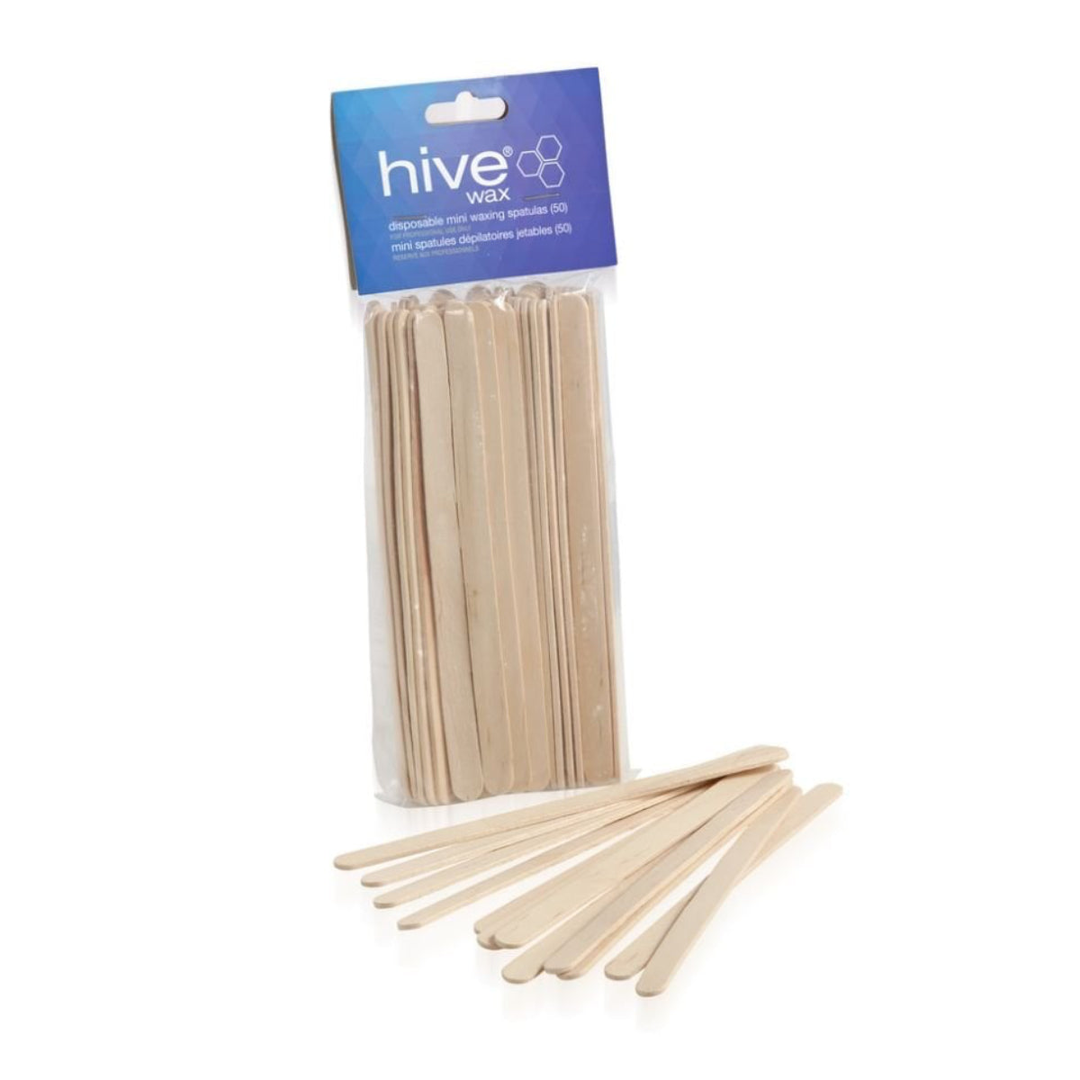 Hive Wax Disposable Mini Waxing Spatulas 50 Pack