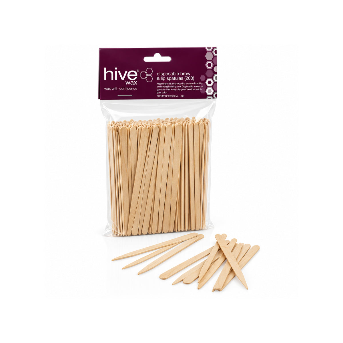 Hive Disposable Brow & Lip Spatulas (x200)
