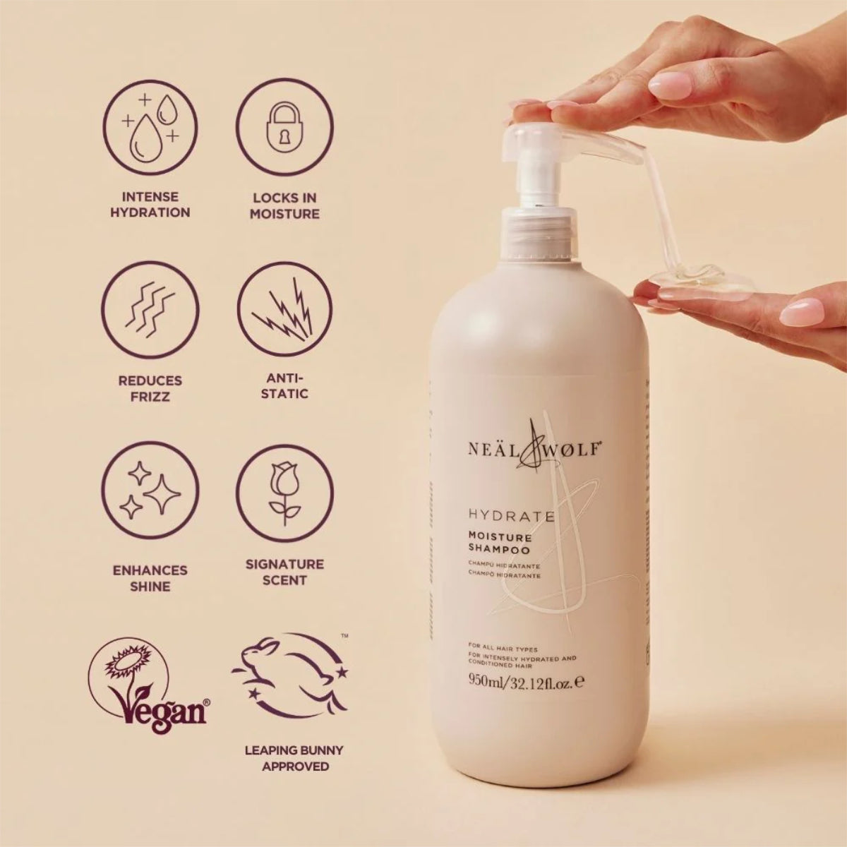Neal & Wolf Hydrate Moisture Shampoo 950ml