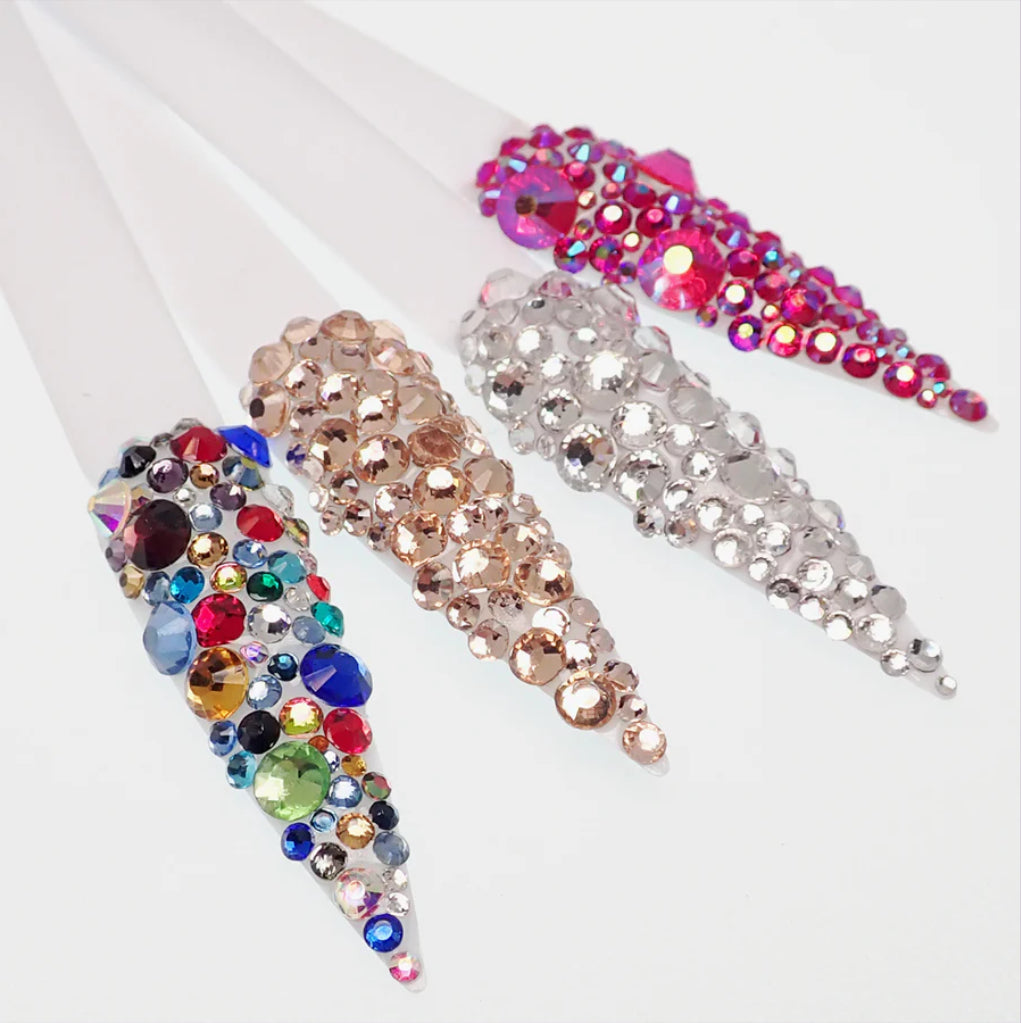 Genuine Italian Cristallo Nail Stones - Various Colours