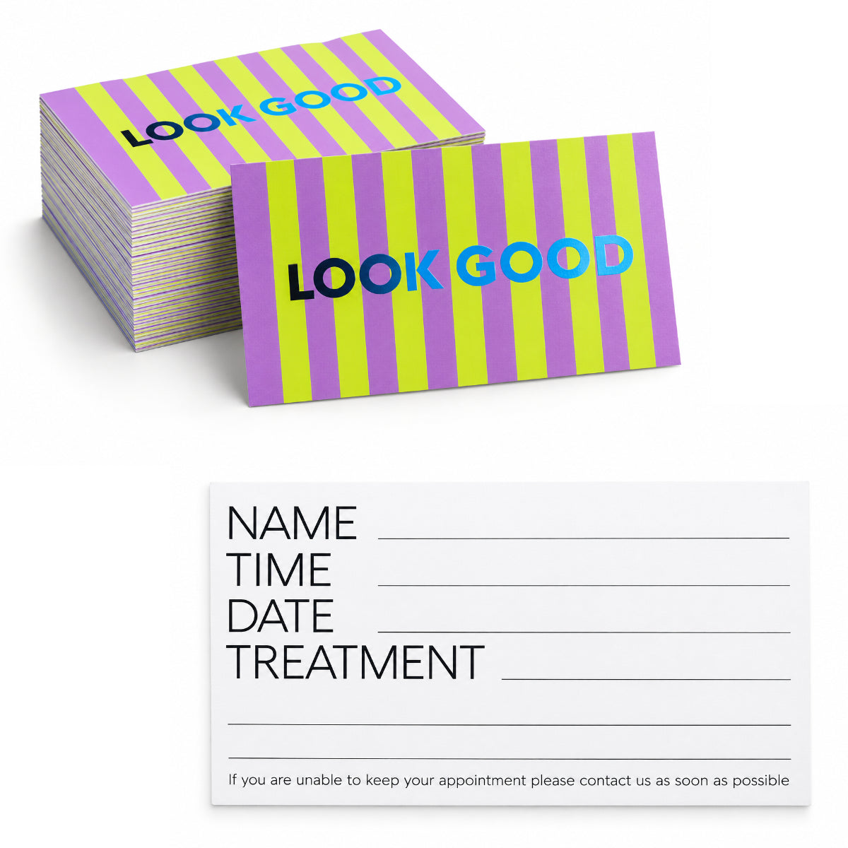 Appointment Cards 100pck - Various Designs