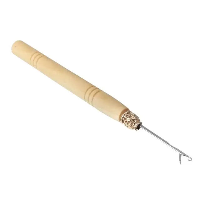 Wooden Hook Tool for Hair Extensions