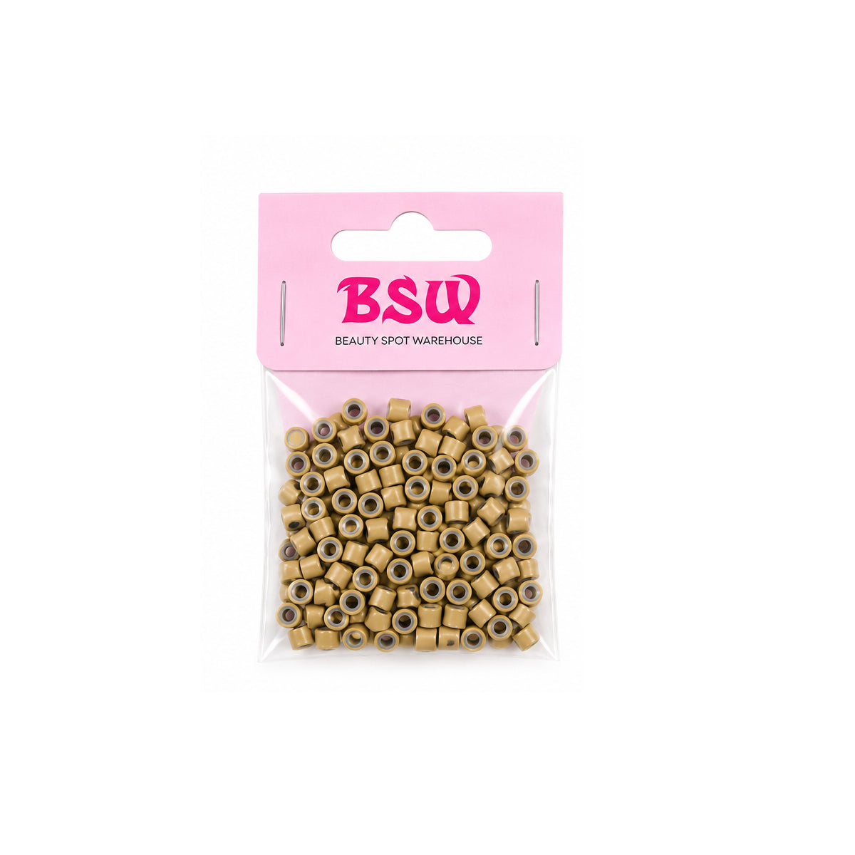 BSW Hair Micro Loop Beads Silicone Lined (200pk)