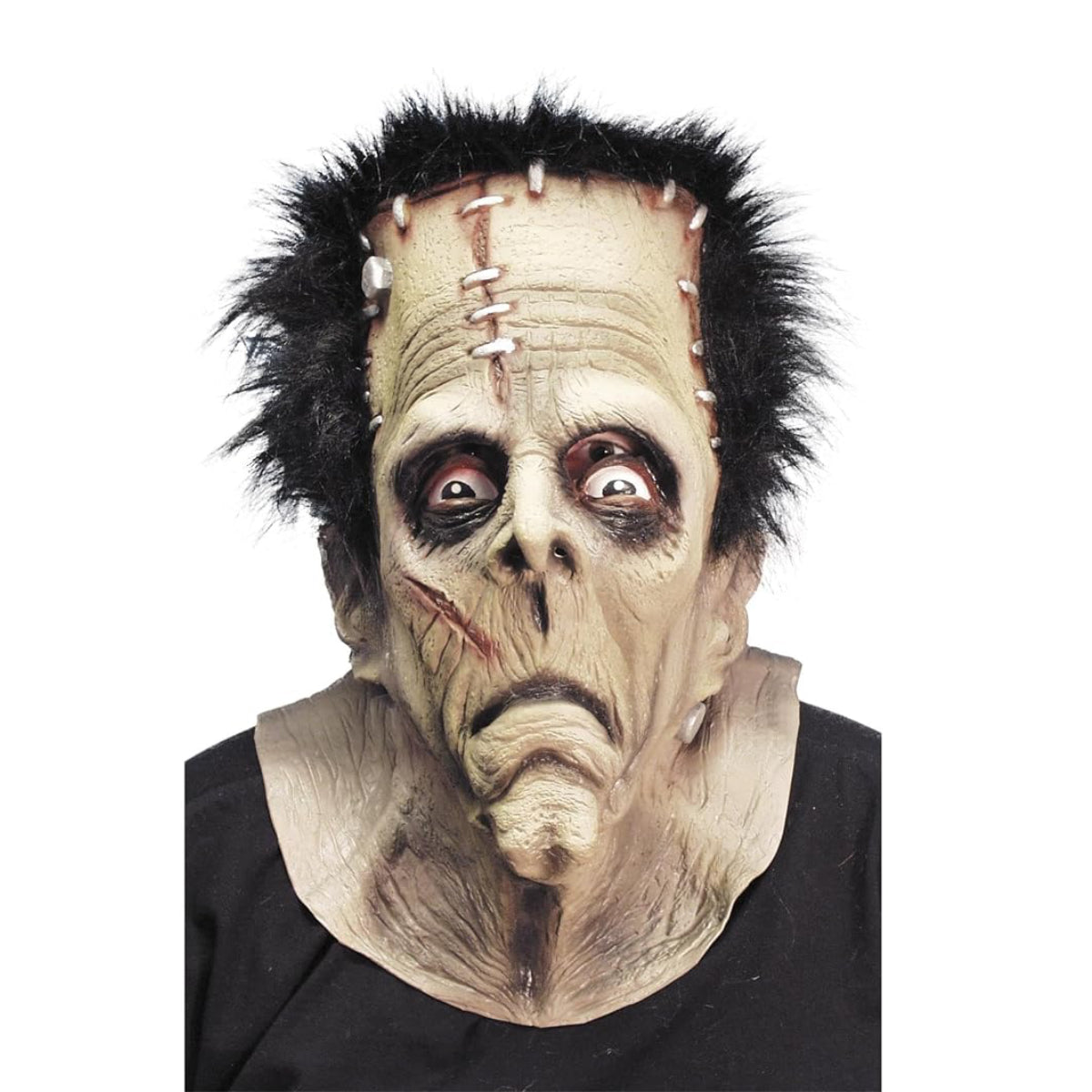 Smiffys Monster Latex Mask With Hair - Frankenstein
