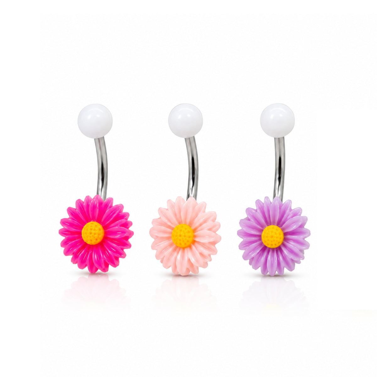 Coloured Daisy Navel Bars