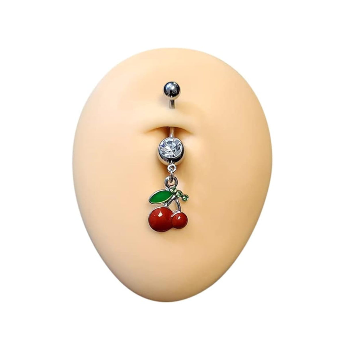 Cherry Dangle Navel Bar 10mm or 12mm