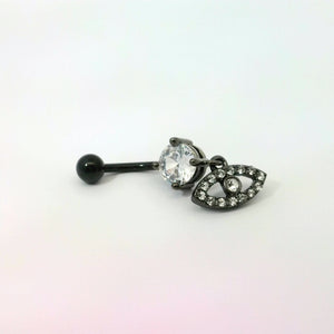 Black Eye Dangle Navel Bar