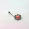 Greek Style Crystal Glitter Navel Bar